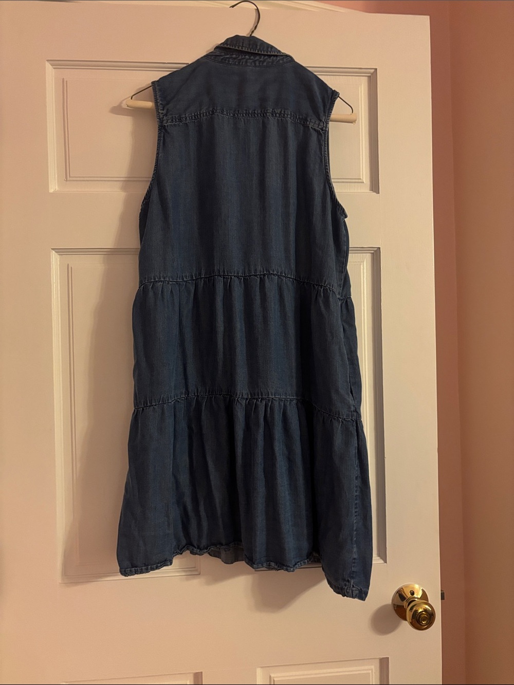 Velvet Heart Medium Wash Chambray Shirt Dress - Blue - Picture 3 of 3
